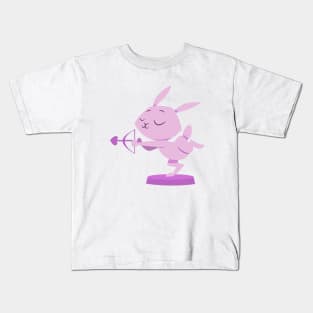 Archer Bunny statue Kids T-Shirt